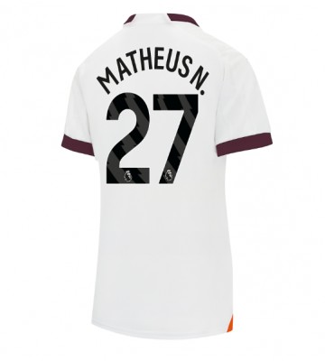 Manchester City Matheus Nunes #27 Bortatröja Kvinnor 2023-24 Kortärmad